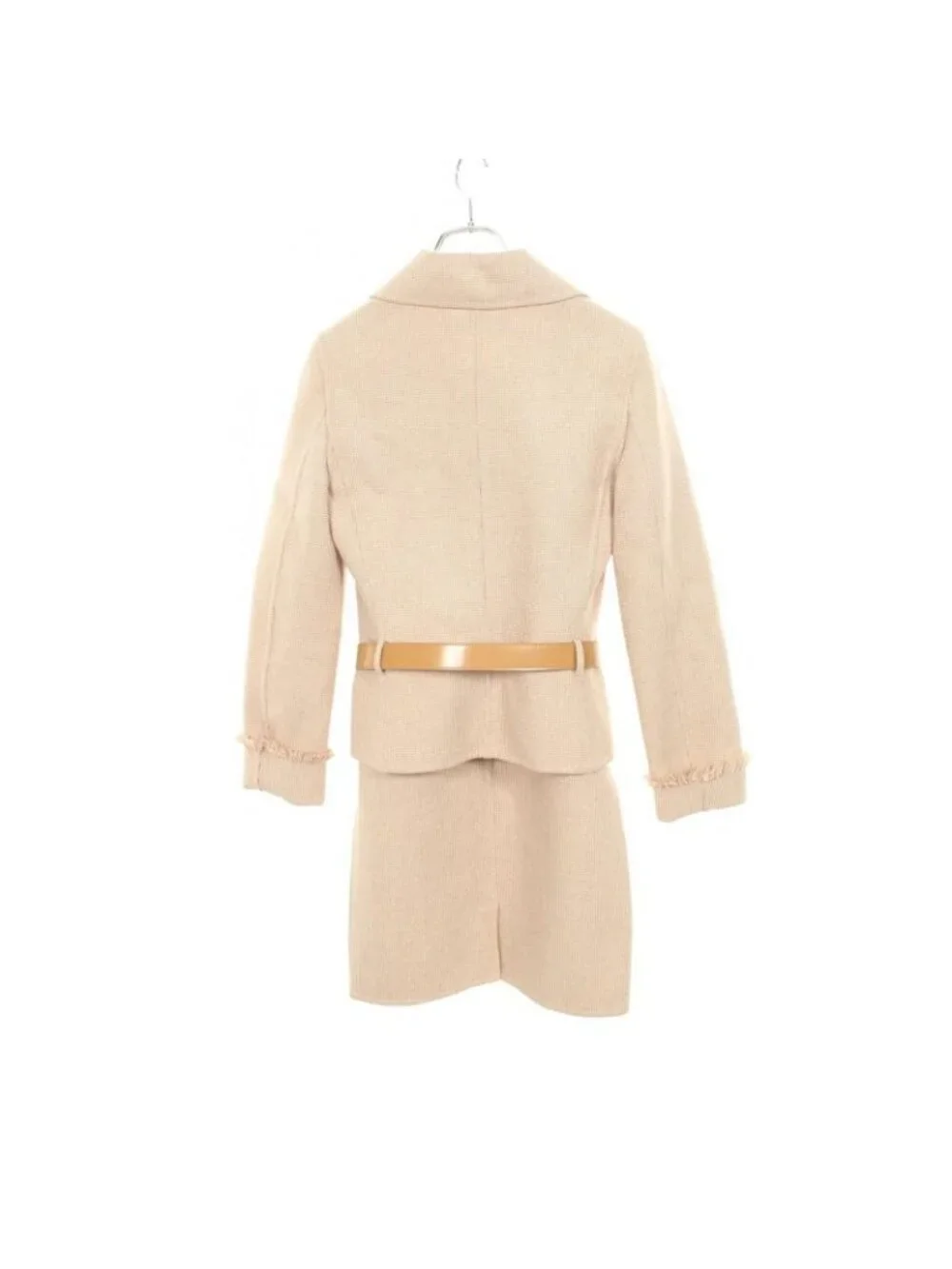 Dior Suit Jacket Beige Wool Set